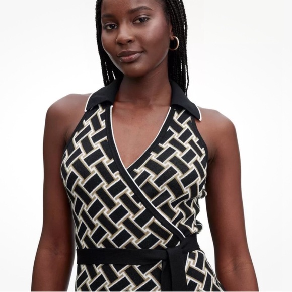 NWT Diane von Furstenberg Viscose Wrap Dress Medium - Picture 3 of 11